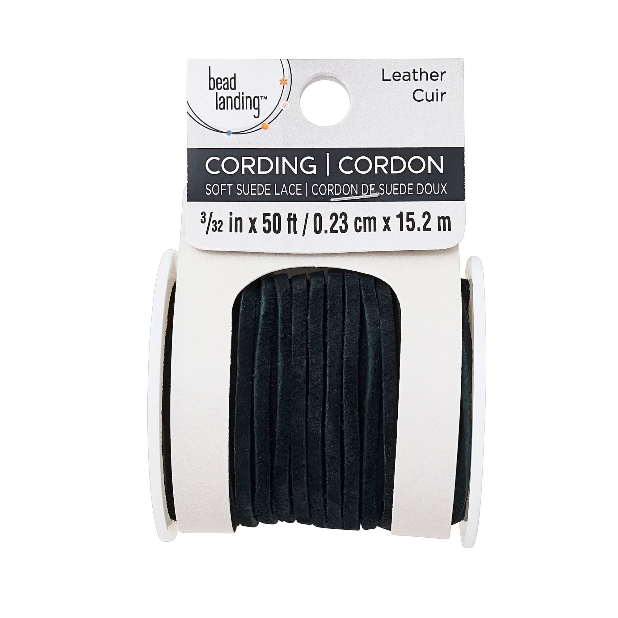 6 Pack: Black Soft Suede Lace Cording by Bead Landing™